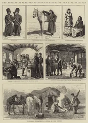 De Russische expeditie naar Khiva, schetsen op de marsroute